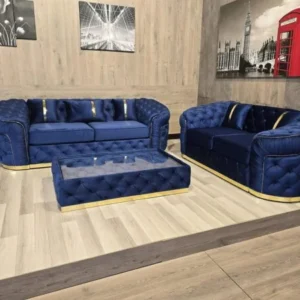 Casa Padrino Luxury Chesterfield Velvet Sofa Set