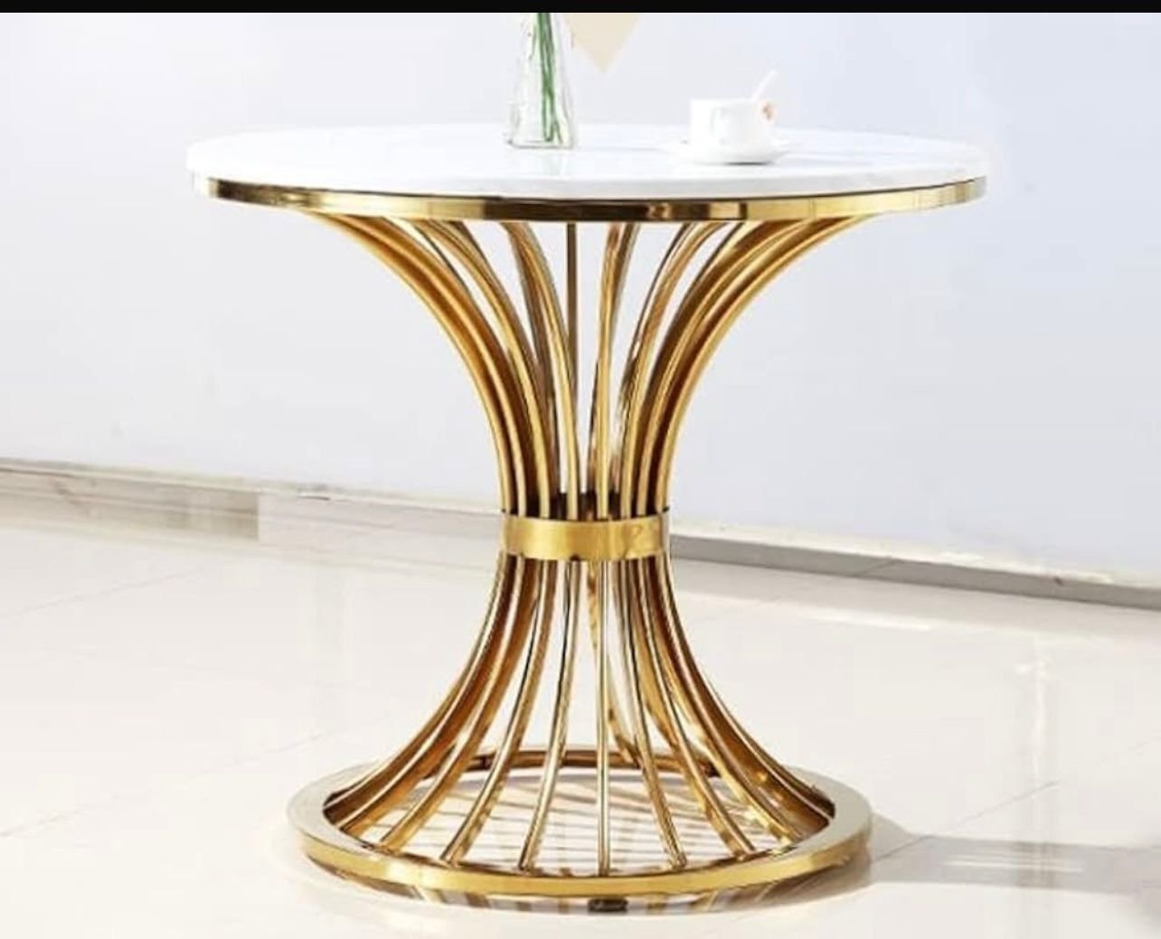 Ratasha Faux Marble Top End Table - Image 2