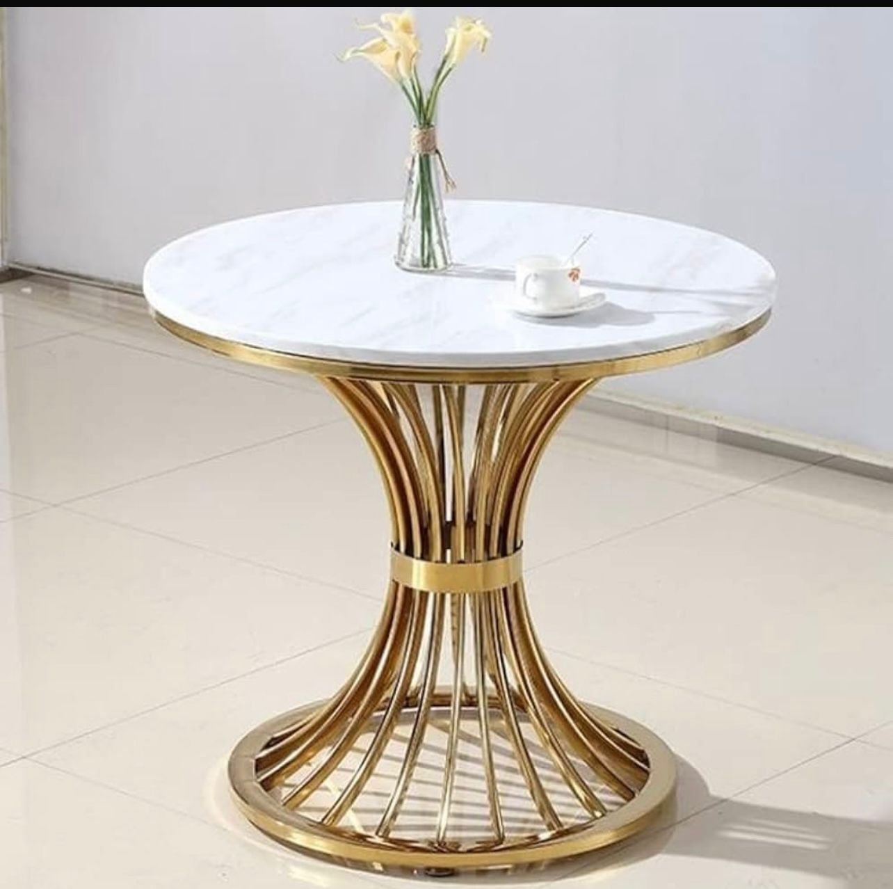 Ratasha Faux Marble Top End Table - Image 3